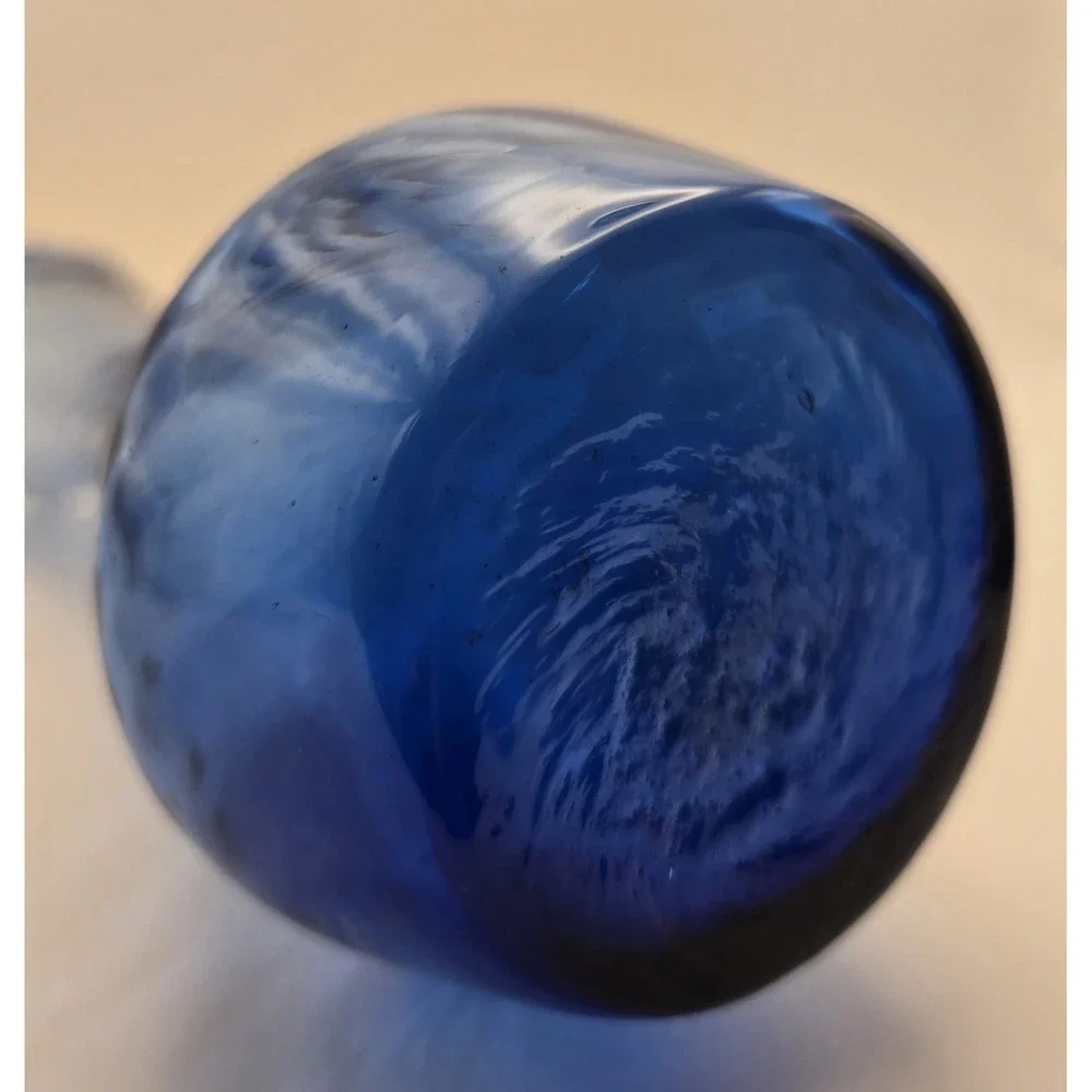 Vintage Bud Vases Cobalt Blue Hand Blown 2 Styles Approx. 8.5